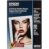Epson C13S041342 A4 Archival Matte Paper - 50 Sheets (192gsm)