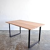 ダイニングテーブル 杉無垢材 アイアン 脚 幅140cm 2~4人掛け 180cmまでサイズオーダー無料