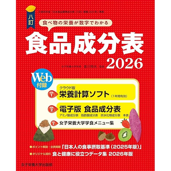 調理のためのベーシックデータ 第6版 | 女子栄養大学調理学研究室