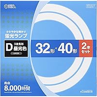 オーム電機 丸形蛍光ランプ 32形+40形 3波長形昼光色 2本セット FCL-3240EXD-8H 06-4526 OHM