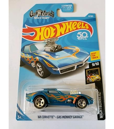HOT WHEELS  コルベット Amazon | Hot Wheels 00s、ブルーコルベットC6 8/10 50周年記念
