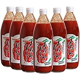 無添加ストレートトマトジュース 「みなみのかほり」 高知県産こだわり栽培トマトでつくった甘さスッキリ美味しいジュース 食塩無添加 1000ml×6本