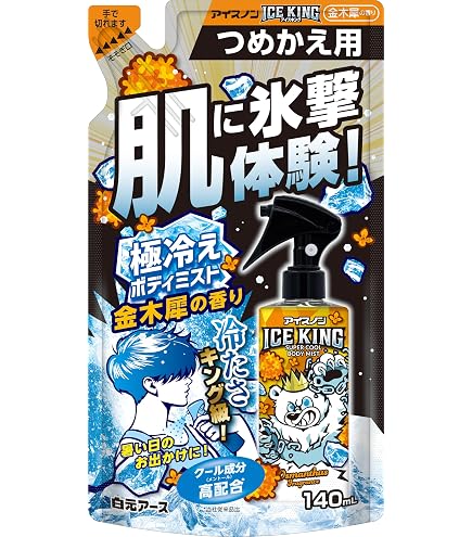 Amazon.co.jp: アイスノン シャツミスト ICE KING ピーチの香り 詰替用