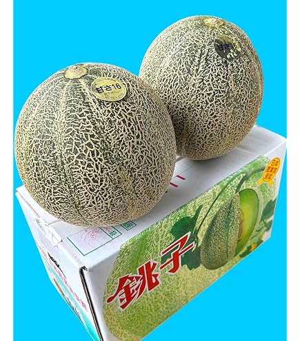 Amazon.co.jp: JA茨城旭村 クインシーメロン（赤肉） 秀品 大玉4L