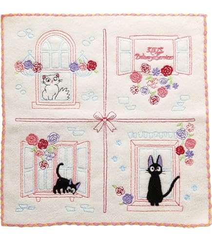 Amazon.co.jp: 丸眞 ミニタオル ハンドタオル ハンカチ 魔女の宅急便