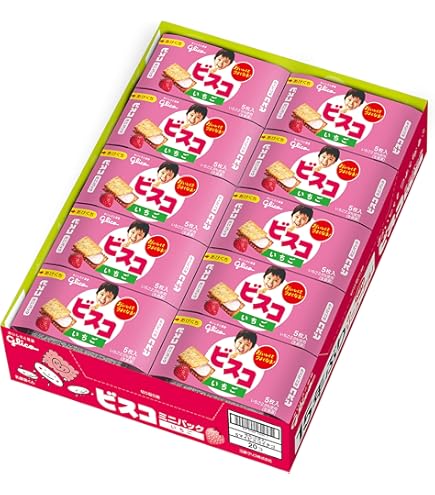 Amazon.co.jp: 【旧品】ビスコ 焼きりんご 15枚×10箱 江崎グリコ