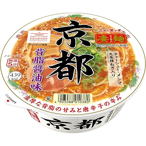 ニュータッチ 凄麺京都 背脂醤油味 124g×12個