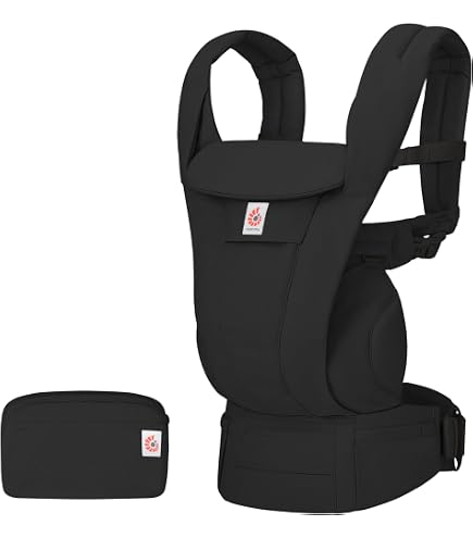 Ergobaby Omni Breeze Baby Carrier, Onyx Black, Ergonomic Newborn