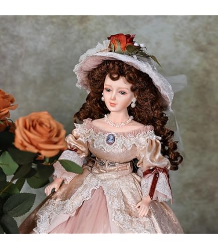 Amazon | 人形 ドール ヴィンテージ 西洋人形 ビスクドール 約40〜41cm