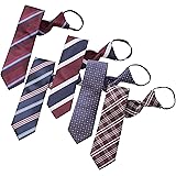 BUSINESSMAN SUPPORT(ﾋﾞｼﾞﾈｽﾏﾝｻﾎﾟｰﾄ） ワンタッチネクタイ ジップ式簡単ネクタイ 5本タイプセット