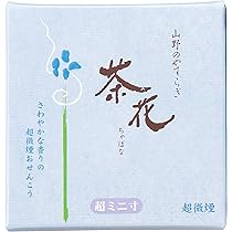 Amazon.co.jp: 茶花 超微煙 超ミニ寸 線香 青箱 : ドラッグストア