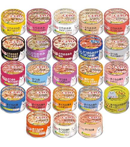 Amazon.co.jp: いなば CIAO(チャオ) まぐろ かつお 85g 8種各1缶（8缶