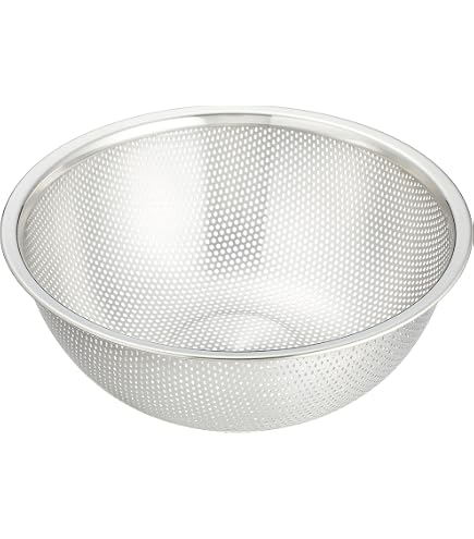 Amazon.co.jp: 三宝産業 UKパンチング深型ざる 35cm 18-8ステンレス