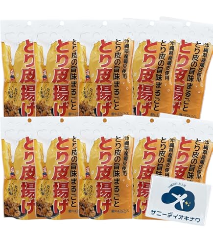 Amazon | とり皮揚げ しお味 40g×4袋 沖縄県産鶏皮 鶏皮チップス