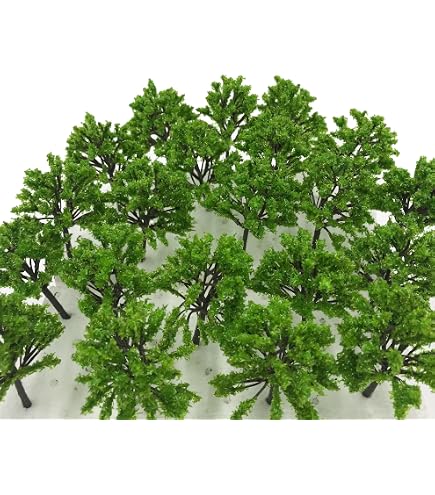 Amazon | [あすにこ] ジオラマ 樹木 木 100本セット 7cm 鉄道模型 n