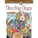 Creative Haven Dazzling Dogs Coloring Book