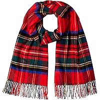 [ジョンストンズ] 公式 カシミヤストール WA56 レディース KU0303 Royal Stewart UK 190cm x 70cm (FREE サイズ)