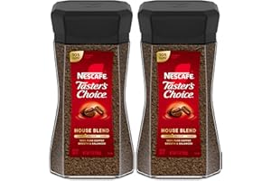 NESCAFÉ Taster's Choice Instant Coffee Light Medium Roast, House Blend, 2 Jars (7 Oz Each)