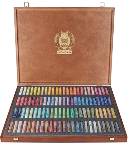 Amazon.co.jp: schmincke シュミンケ ソフトパステル 45色木箱セット