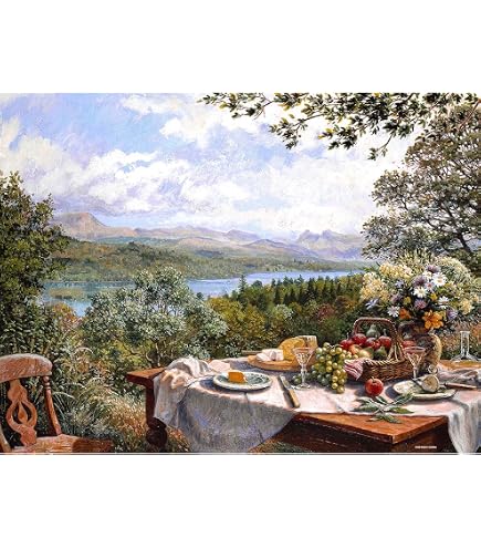 Amazon | CHengQiSM 1000ピース ジグソーパズル Thomas Kinkade 田園