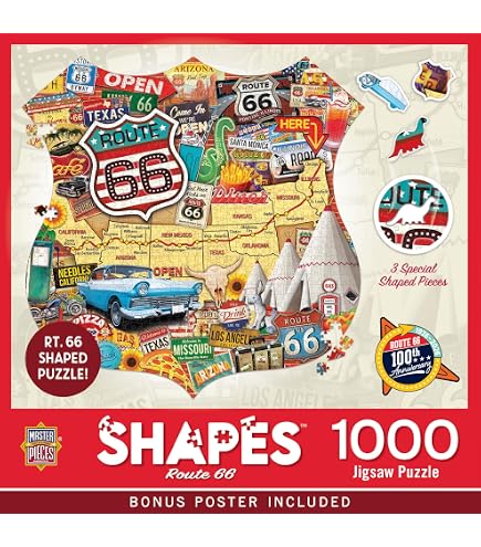 Amazon | Vermont Christmas Company Route 66 ジグソーパズル 1000