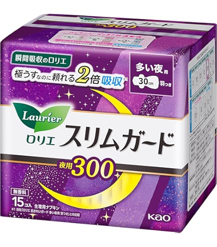 Amazon | ウィスパー 超すっきりスリム 多い日昼夜用 羽つき 18コ