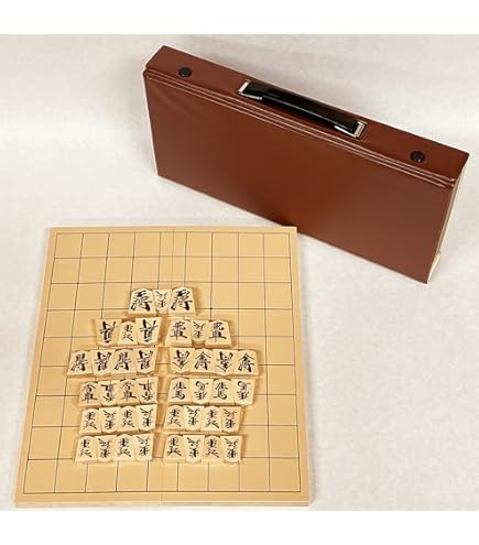 Amazon | （即納）将棋セット 新桂 折将棋盤 木製将棋駒 | 将棋 | おもちゃ