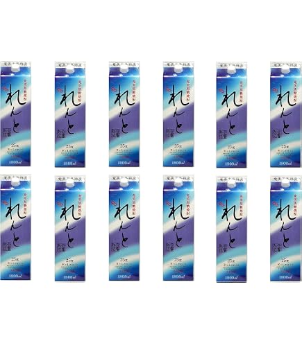 Amazon.co.jp: れんと 紙パック 黒糖焼酎 25度 1800ml×3本 奄美大島