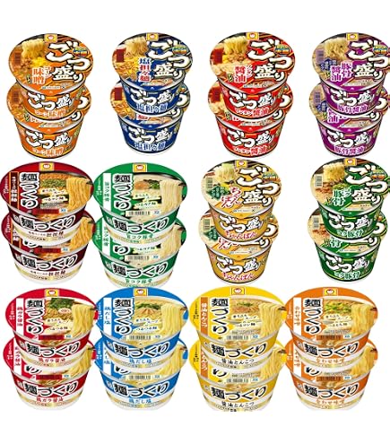 Amazon.co.jp: 東洋水産 マルちゃんカラフル 6種12食 赤いきつね 緑の