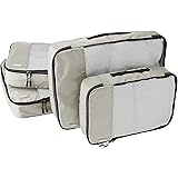 Amazon Basics 4-Piece Packing Cube Set - 2 Medium and 2 Large, Gray
