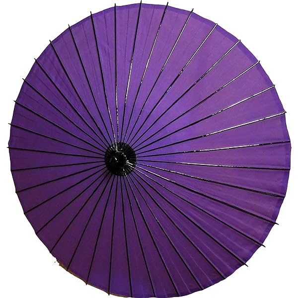 Amazon | はんなり 防水加工 番傘 日本製 ビニールコーティング加工 紫
