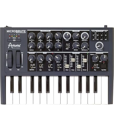 Amazon.co.jp: ARTURIA キーボード シンセサイザー MICROBRUTE 25鍵