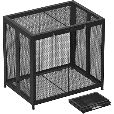 屋外 ゴミ収納ボックス 折り畳み ゴミストッカー SH-4 350L黒 Amazon