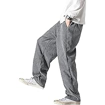 Amazon | [IAN-LIFE] コーデュロイパンツ メンズ ワイドパンツ