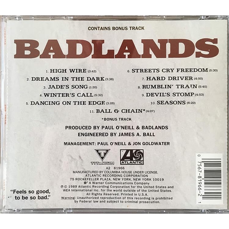 Amazon.co.jp: Badlands: ミュージック
