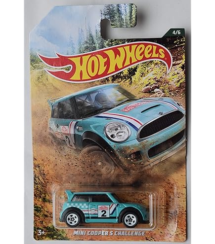 Amazon | 2011 Hot Wheels Mini Cooper Challenge Blue #30/244