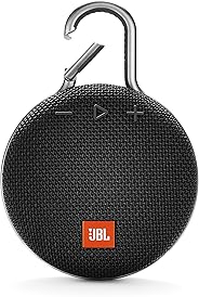 JBL CLIP3 Bluetoothスピーカー IPX7防水/パッシブラジエーター搭載/ポータブル/カラビナ付 ブラック JBLCLIP3BLK 【国内正規品/メーカー1年保証付き】