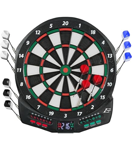 Electronic Dart Board, Soft Tip Dartboard Set 40 Games, 427