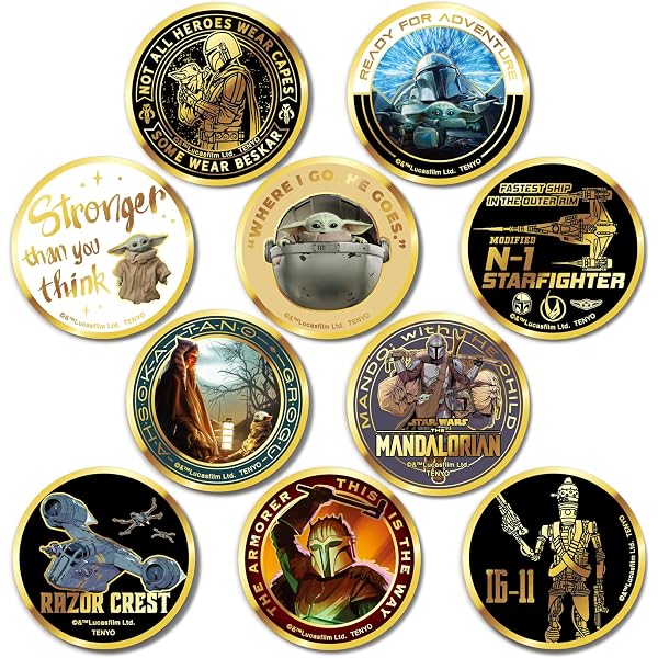 Amazon.co.jp: Star Wars The Mandalorian Button Badge Set/スター
