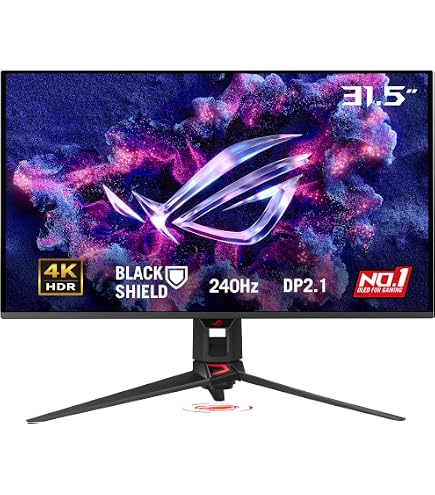 Amazon | ASUS ROG Swift 27インチ 1440P OLED DSC ゲーミングモニター
