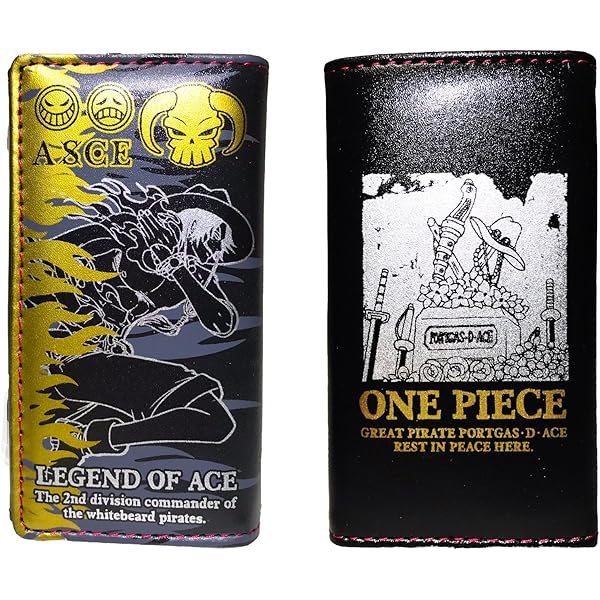 Amazon ワンピース レザー キーケース エース ブラック キーホルダー 財布 One Piece グッズ アニメ 萌えグッズ 通販