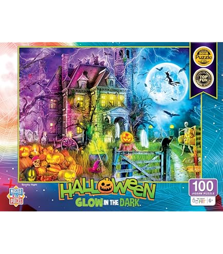 thumbnail image 2 of Vermont Christmas Company Halloween Nightmare 100-Piece Jigsaw Puzzle - 19x13 Inches 2 of 13