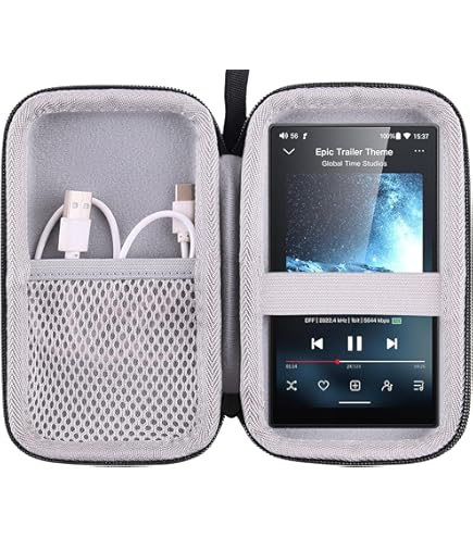 新品同様、Fiio M21＋純正ケース MITER Handcrafted PU Leather Case for FiiO M21 – Premium Italy PU
