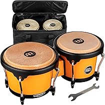 ボンゴ　　小さいほうが直径16.5センチ Amazon | Meinl パーカッションボンゴ、バッグとチューニング