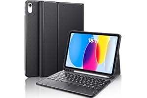 Earto for iPad A16 キーボード 11世代 2025 10世代 キーボード 10.9 タッチパッド付き JIS基準日本語配列 2台デバイスマルチペアリング ipad 11世代 ケース 脱着式 多角度調整 ペンシルホルダー付き スマート軽量 薄型ケースtype-c充電式 マグネット付き A2696/A2757/A2777対応 ブラック