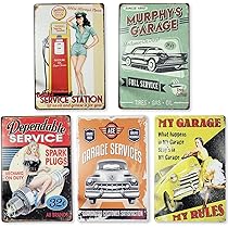Amazon | ガレージ ブリキ看板 ティンサイン 車 バイク プレート