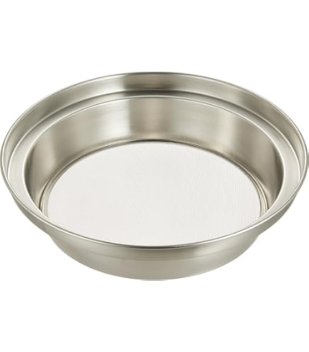 木枠 裏漉し器 ステン張 60メッシュ 21cm 木枠 ステン張絹漉 60