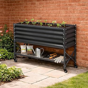 ガーデンベッド　レイズドベッド　プランター　鉢植え　家庭菜園　カバー付　ブラック Amazon.co.jp ほしい物ランキング: レイズドベッド で、ほしい物リスト