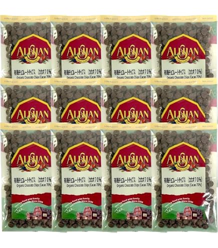 Amazon | 有機チョコレートチップス（カカオ70％）100g×4袋