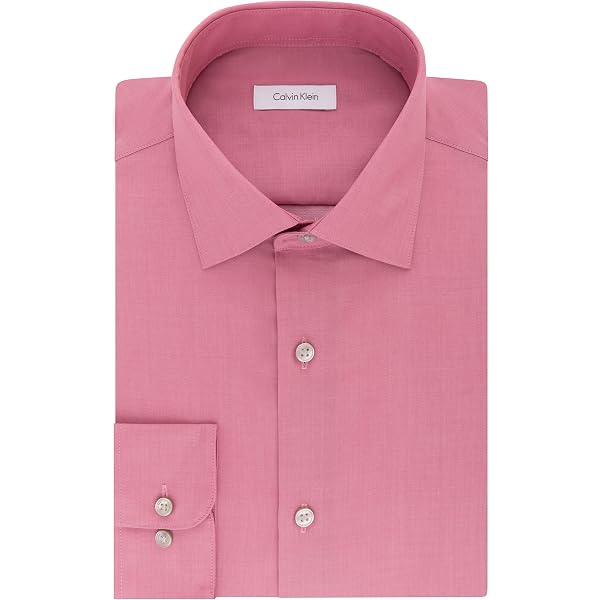 Amazon.co.jp: Calvin Klein メンズ ドレスシャツ レギュラーフィット 
